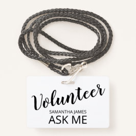 Freiwilliger Fragte mir Name Ausweis