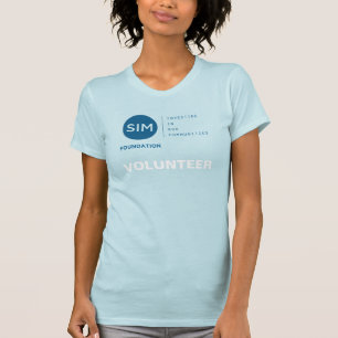 Freiwilliger für SIM Foundation-Logo T-Shirt