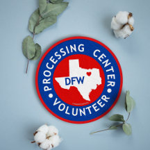 Freiwilliger im Verarbeitungszentrum - DFW, TX Pat