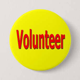 freiwilliger Knopf (Gelb) Button