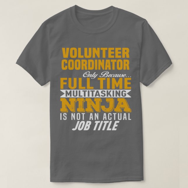 Freiwilliger Koordinator 12 T-Shirt (Design vorne)