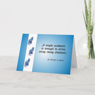 Freiwilliges Anerkennungkatzen-und Sunbeam-Zitat Dankeskarte