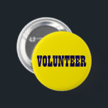 Freiwilliges Blau und Gold Playbill Button<br><div class="desc">Lassen Sie Ihr Team der Freiwilliger heraus stehen in einer Menge. Klicken Sie den besonders anfertigen Knopf an, um eine andere Hintergrundfarbe vorzuwählen, um Ihr Ereignis zusammenzubringen. Schriftartart und -farbe können auch besonders angefertigt werden! Verfügbar in den quadratischen und runden Formen mit 5 runden Größen, zum von, zwischen Zoll 1-1/4...</div>