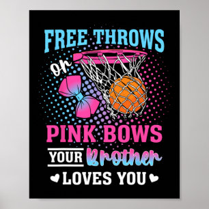 Freiwürfe oder rosa Schleifen Dein Bruder liebt di Poster