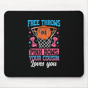 Freiwürfe oder rosa Schleifen Dein Cousin liebt di Mousepad