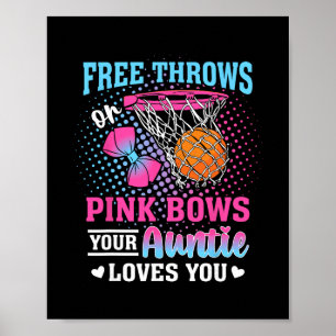 Freiwürfe oder rosa Schleifen Deine Tante liebt di Poster