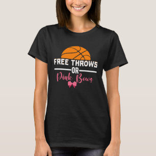 Freiwürfe oder rosa Schleifen Rosa oder Blau Lusti T-Shirt