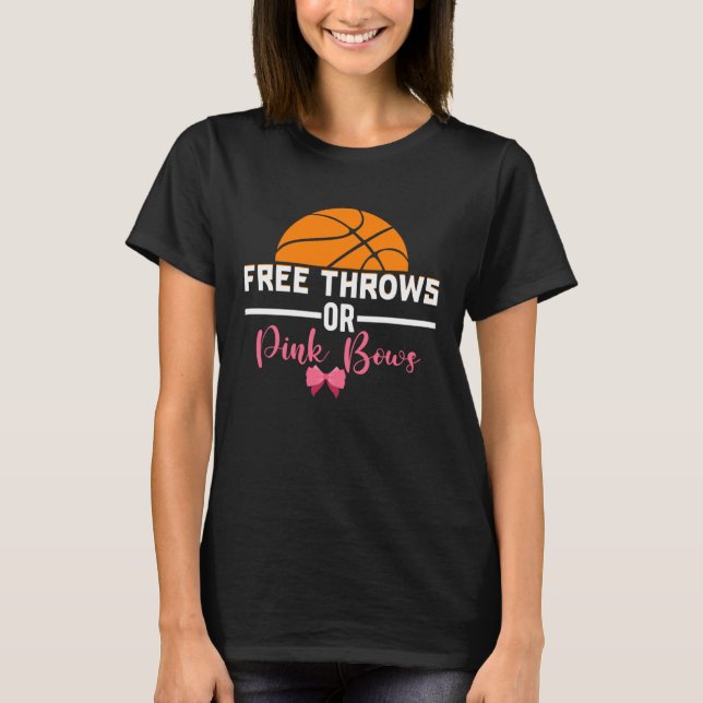 Freiwürfe oder rosa Schleifen Rosa oder Blau Lusti T-Shirt (Vorderseite)