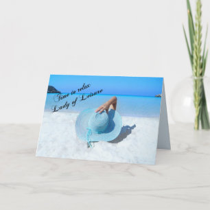 Freizeit-Dame Retirement - mit Vers Karte