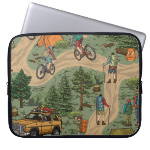 Freizeit Vintage nahtlose Muster mit h Laptopschutzhülle