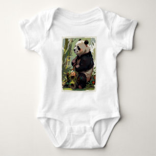 Freizeitbär - Panda Bear Baby Strampler