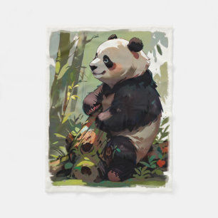 Freizeitbär - Panda Bear Fleecedecke