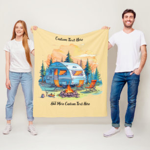 Freizeitfahrzeug Camping Lagerfeuer anpassen Fleecedecke