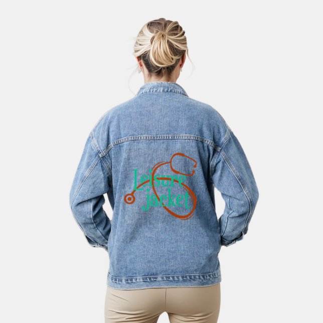 Freizeitjacke - Medizinisches Stethoskop 1 Jeansjacke (Modell)