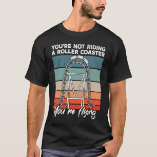 Freizeitpark Achterbahn Thema Sonnenuntergang 70er T-Shirt