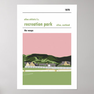 Freizeitpark, Alloa. Haynes Style Manual Print. Poster