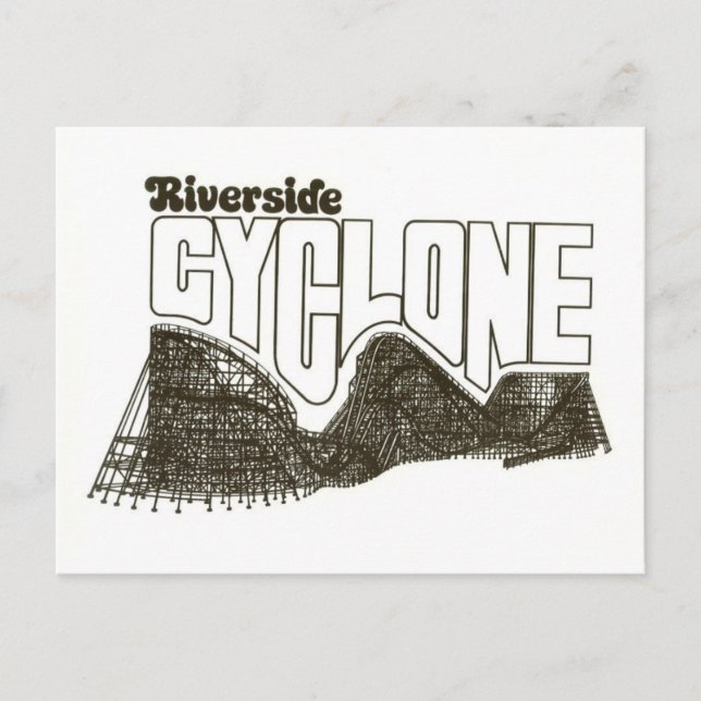 Freizeitpark an der Riverside (jetzt sechs Flaggen Postkarte (Vorderseite)