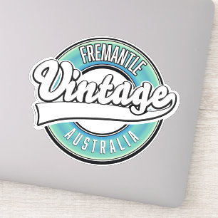 Fremantle Australien Vintage Style Logo. Aufkleber