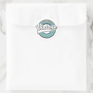 Fremantle Australien Vintage-Style-Logo. Runder Aufkleber