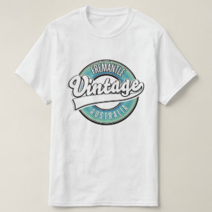 Fremantle Australien Vintage Style Logo. T-Shirt