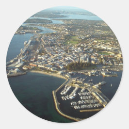 Fremantle Harbor, Western Australien Runder Aufkleber