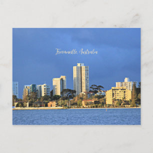 Fremantle, Skyline Australiens Postkarte