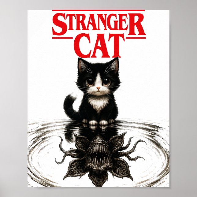 fremde Katze Poster (Vorne)
