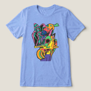 Fremde Nerf Pistole Tri-Blend Shirt