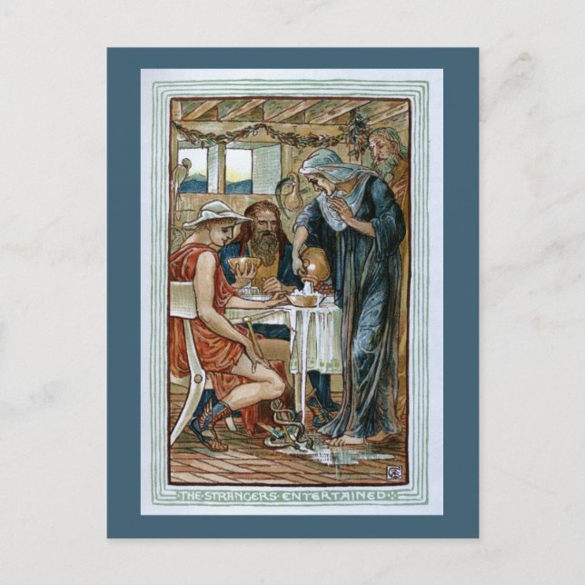 Fremde unterhalten, postkarte (Vorderseite)