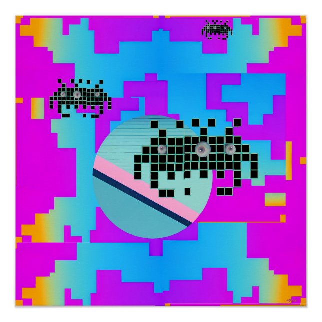 Fremde Weltraum-Zingers Poster (Vorderseite)