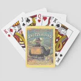 Fremdenführer der Schweiz Vintage Deckkunst Spielkarten