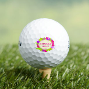 Fremder denkt Zitat im Stil einer TV-Show der 80er Golfball