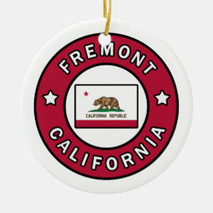 Fremont California Keramik Ornament