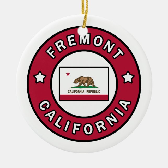 Fremont California Keramik Ornament (Vorne)