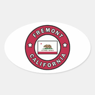 Fremont California Ovaler Aufkleber