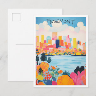 Fremont Kalifornien Reise Stadt Ästhetik Postkarte