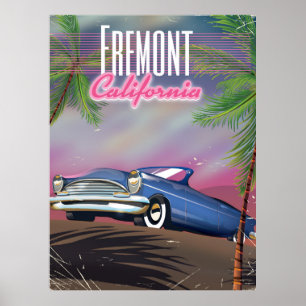 Fremont Kalifornien Reiseplakat Poster