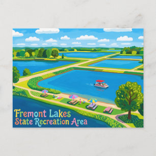 Fremont Lakes State Recreation Area USA Postkarte