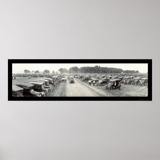 Fremont, NE Auto Foto 1916 anzeigen Poster (Vorne)