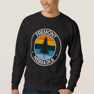 Fremont Nebraska NE USA City Pride Retro Sunset Sweatshirt