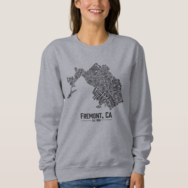 Fremont Neighborhoods Crewneck Sweatshirt (Vorderseite)