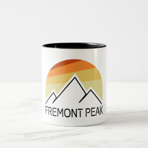 Fremont Peak Wyoming Retro Zweifarbige Tasse