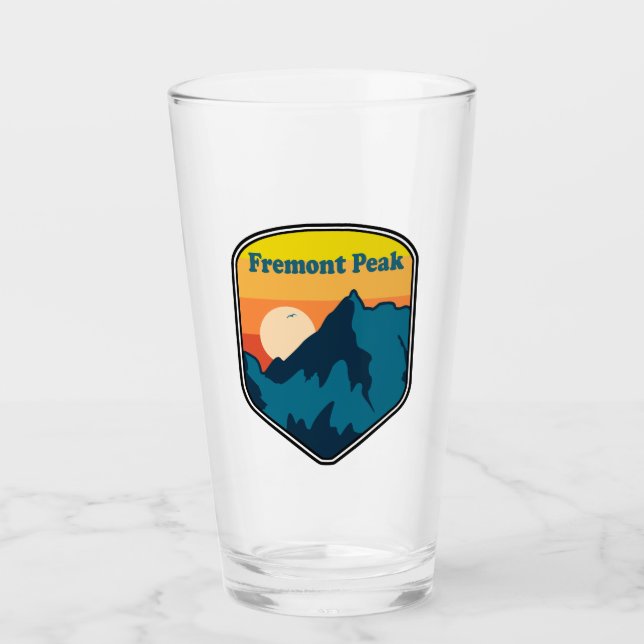 Fremont Peak Wyoming Sunrise Glas (Vorderseite)