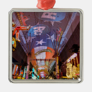 Fremont Street Experience Silbernes Ornament