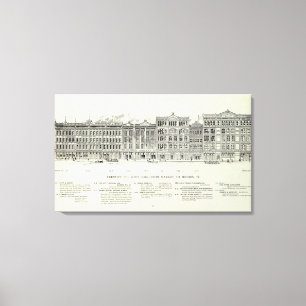 Fremontwestseite Markt und Auftrag Leinwanddruck