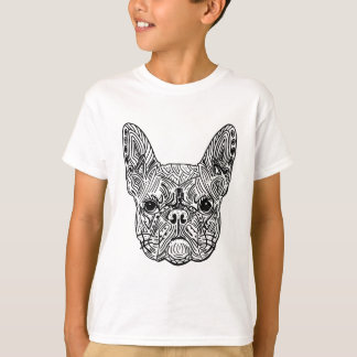 French an~ordnen Bulldogge sie an T-Shirt