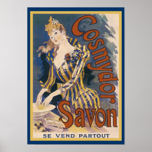 French Art Nouveau Soap Poster