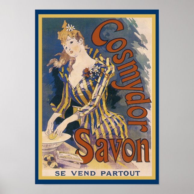 French Art Nouveau Soap Poster (Vorne)