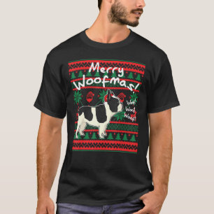 French B-Ulldog Merry Woofmas U-Gly Christmas Swea T-Shirt