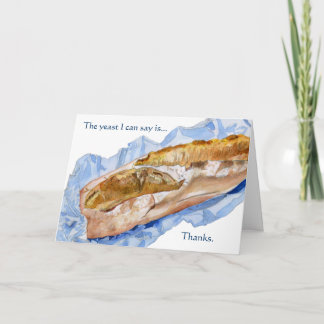 French Baguette Brot Loaf Vielen Dank Karten